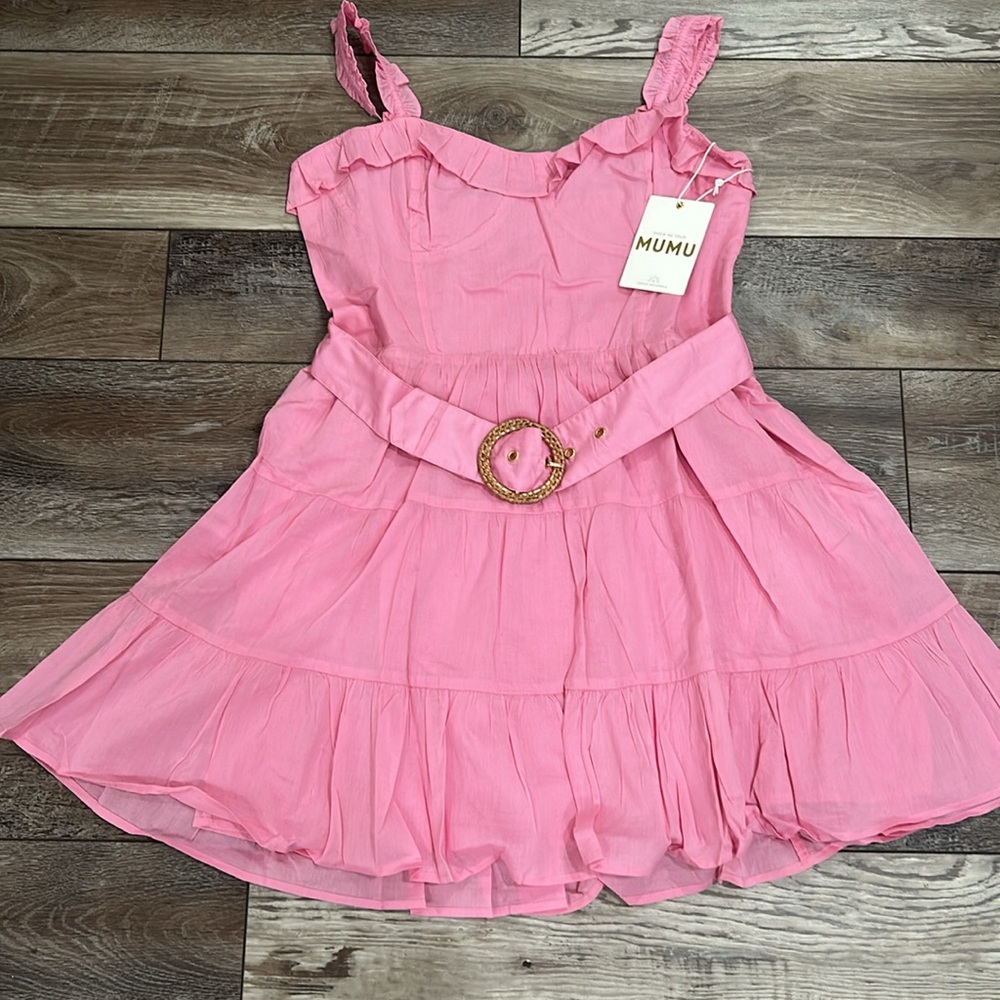 Show Me Your MuMu Pink Ruffle Mini Dress - Picture 5 of 12